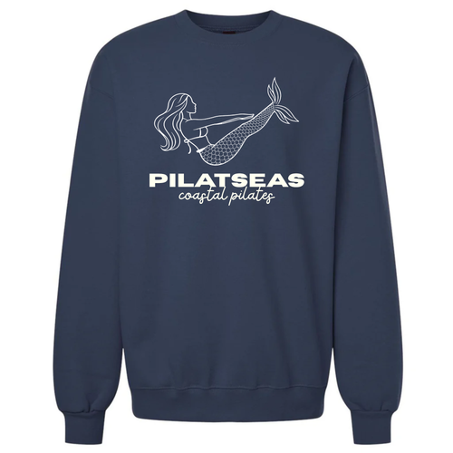 Pilatseas Mermaid Crewneck | True Navy, Comfort Colors